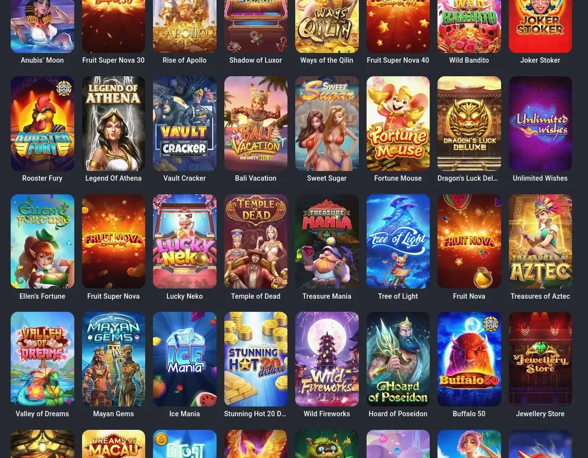 Игровой интерфейс Чудо Слот